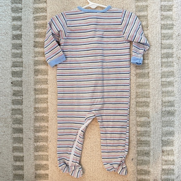Gerber Baby Striped Zip-Up Footed Sleeper - Picture 3 of 7